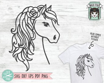 Free Horse Sunflower Svg SVG PNG EPS DXF File