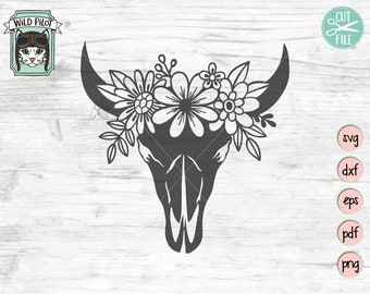Download Cow Skull Svg Etsy