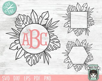 Download Summer Monogram Svg Etsy