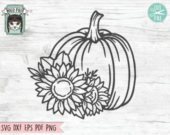 Download Floral Pumpkin Svg Etsy