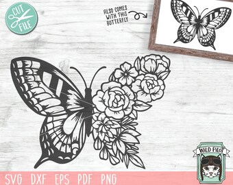 Download Floral Butterfly Svg Etsy