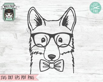 Download Fox With Glasses Svg Etsy