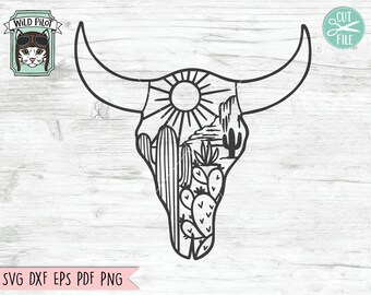 Download Cow Skull Svg Etsy