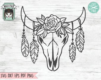 Download Cow Skull Svg Etsy
