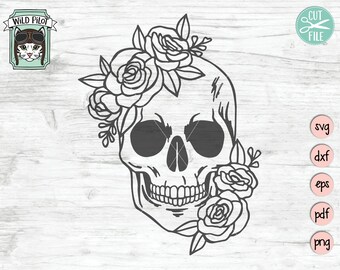 Skull Svg Etsy