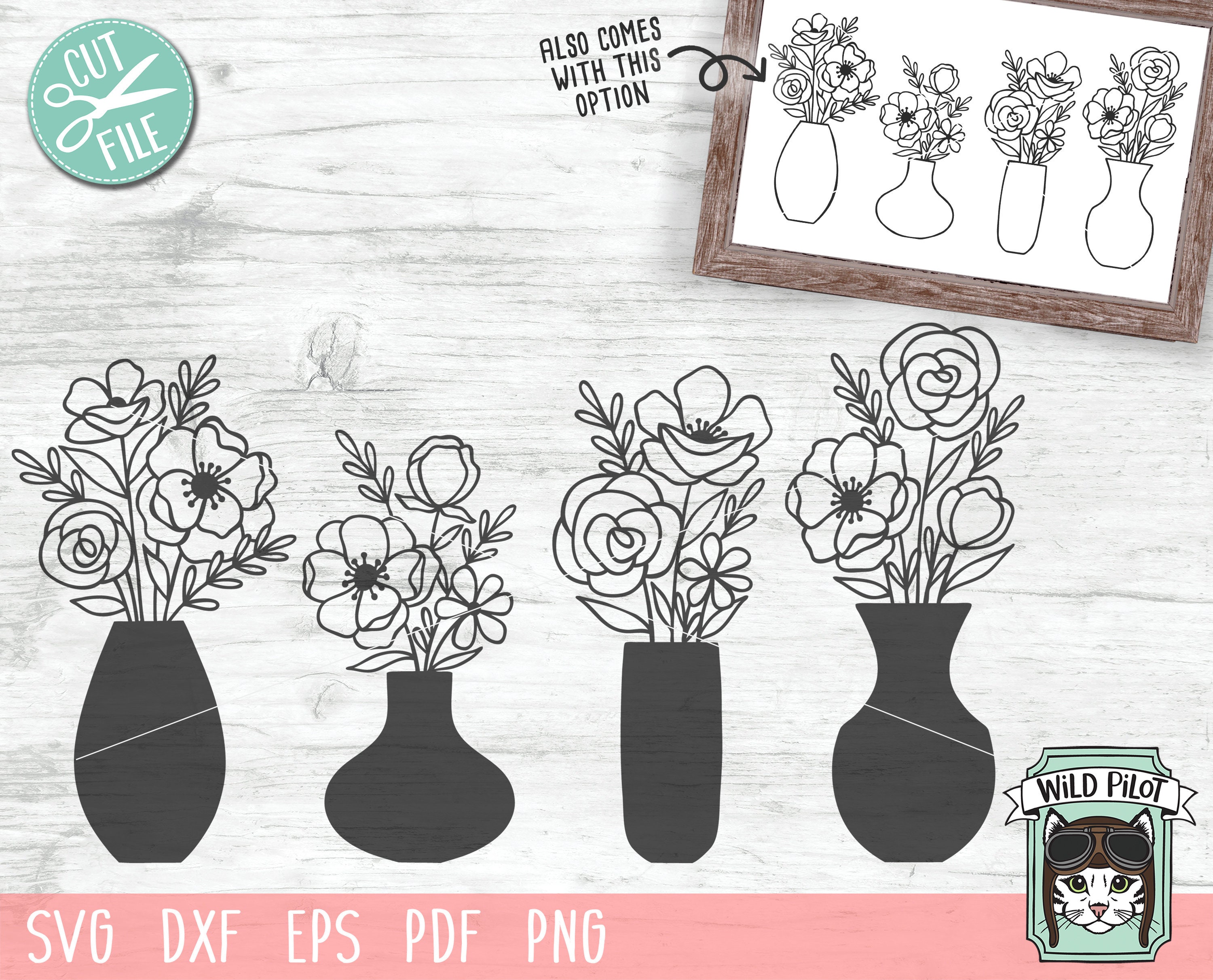 Download Flower Vase Svg File