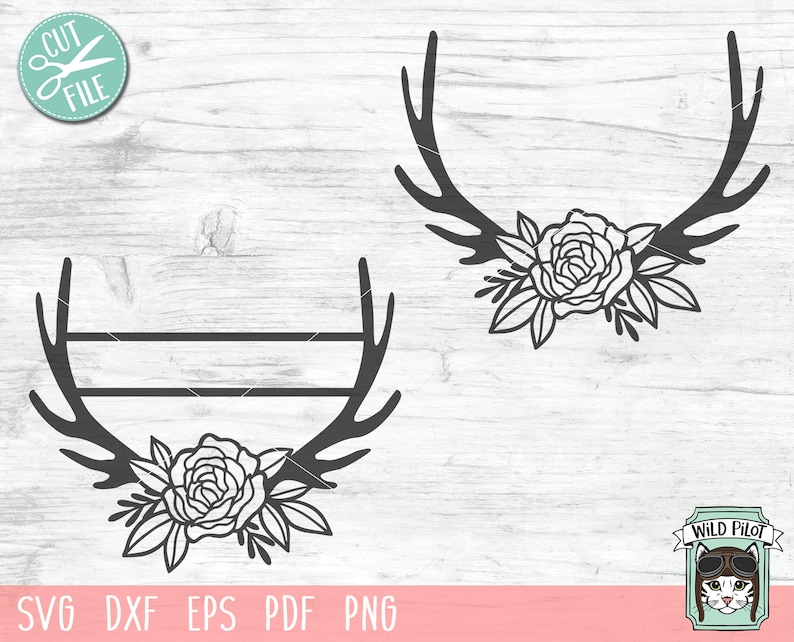 Free Free 125 Floral Deer Antler Svg SVG PNG EPS DXF File