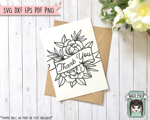 Download Floral Ribbon Banner Svg Flower Ribbon Border Svg Flower Etsy