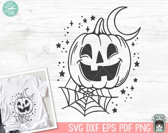 Jack O Lantern SVG, Skeleton SVG, Halloween SVG, Pumpkin svg, Spider Web svg,  Spiderweb svg, Moon svg, Fall svg, Autumn svg, Skeleton png
