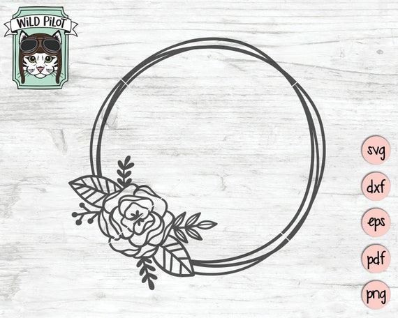 Download Wreath SVG file Flower Wreath svg circle wreath clip art | Etsy