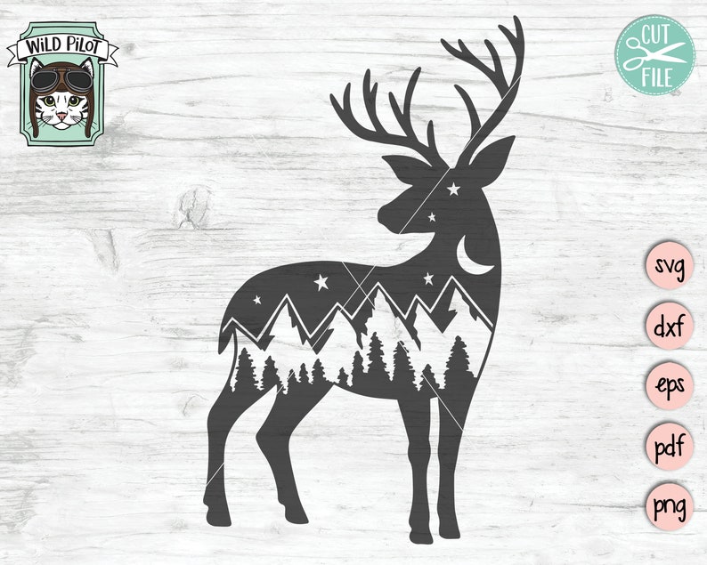 Free Free 183 Silhouette Mountain Scene Svg SVG PNG EPS DXF File