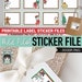 PRINTABLE Christmas Label Sticker Files PNG File Printable - Etsy