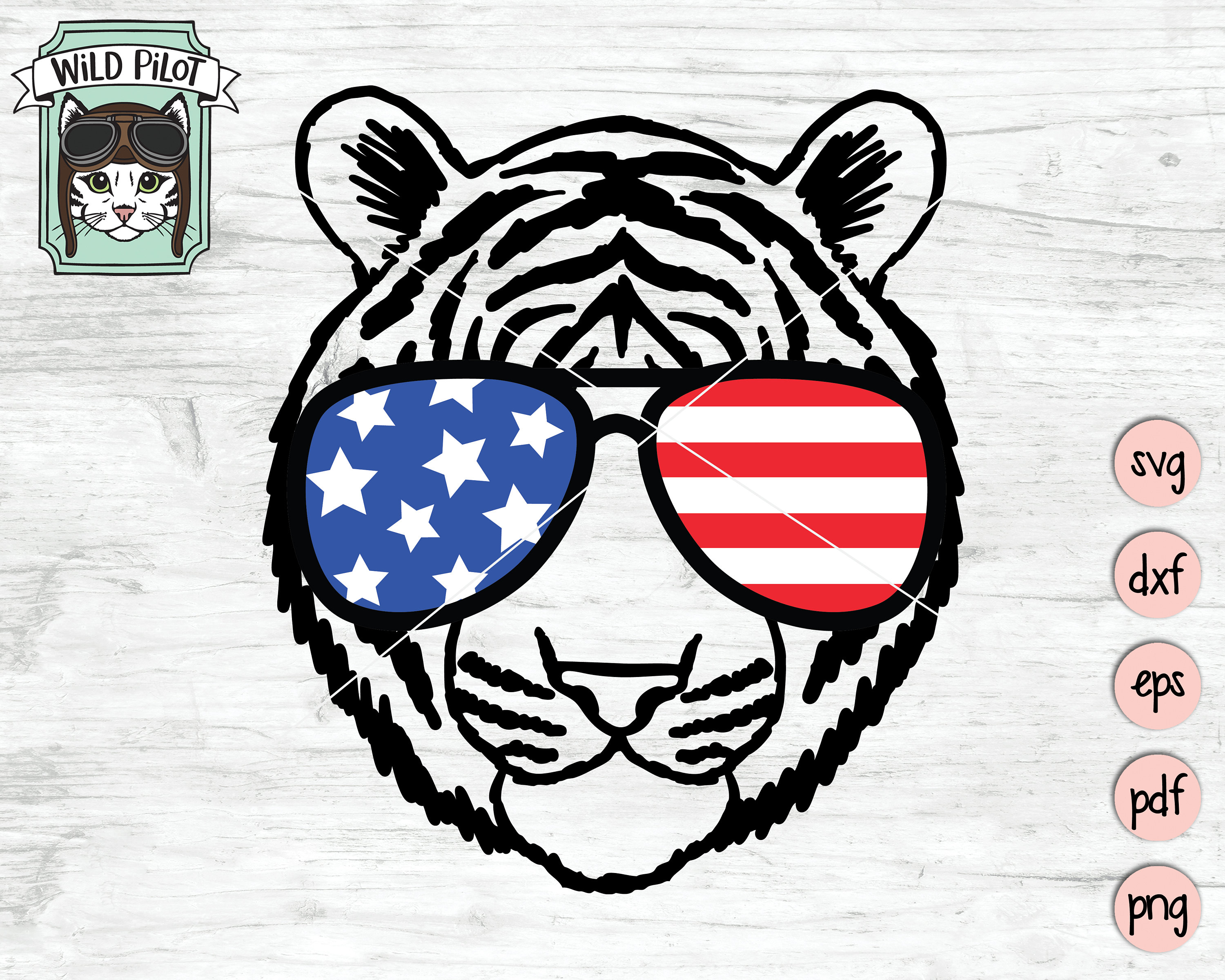 Download July 4th Tiger SVG Funny Tiger svg Fourth of July tiger ...
