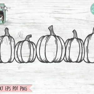 Pumpkin SVG, Row of Pumpkins SVG, Pumpkins cut file, thanksgiving svg files, autumn sign, fall shirt svg, harvest, halloween cut file, sign