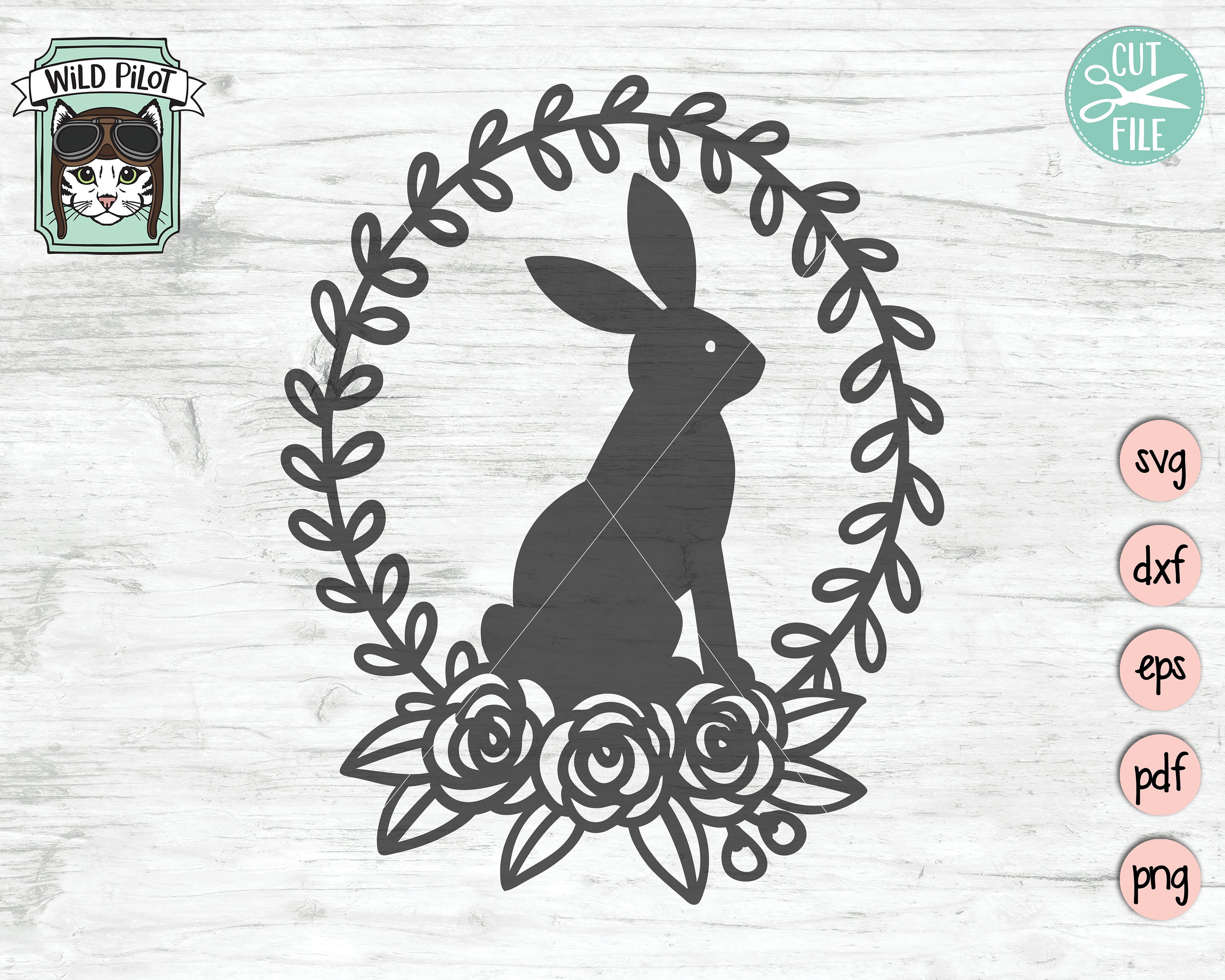 Rabbit Svg File Rabbit Cut File Bunny Rabbit Silhouette Svg Etsy