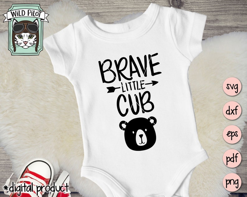 Download Brave Little Bear SVG Bear Cub svg Baby Bear Clipart Bear ...