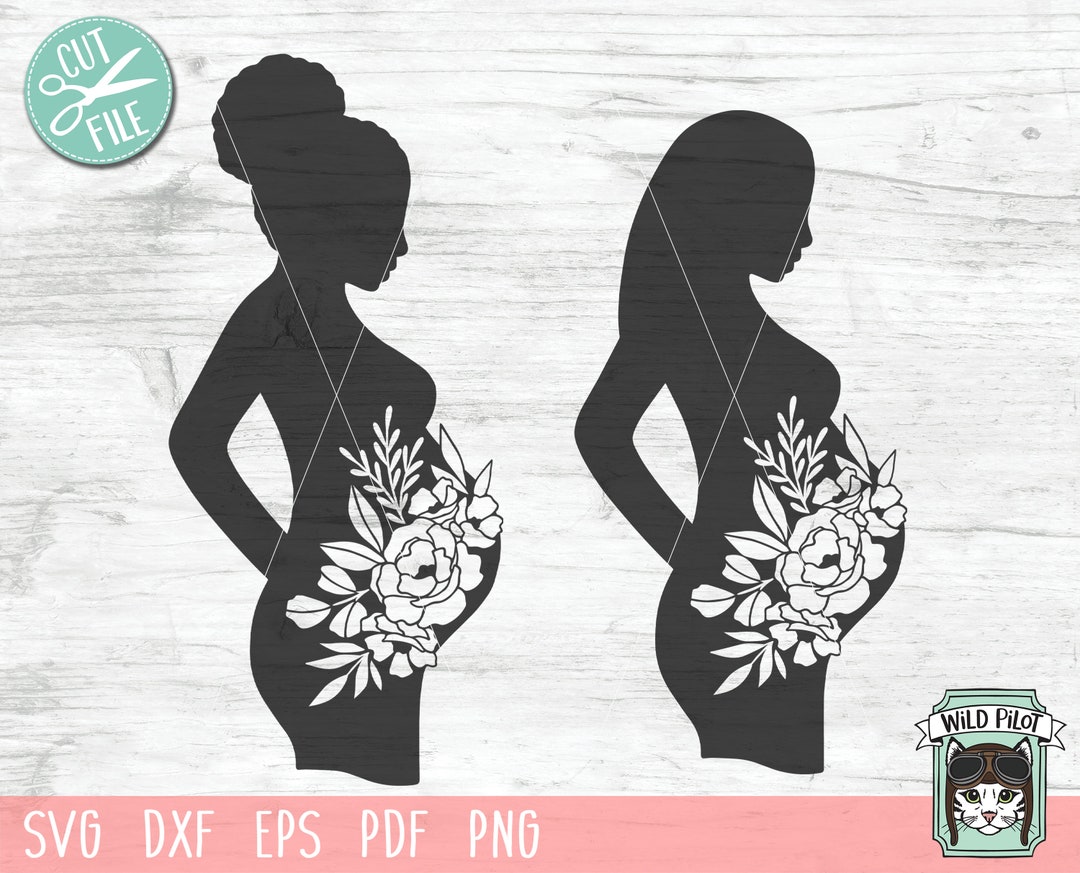 Pregnant Maternity Nursery Silhouette Shower Baby Heart Mom .SVG .EPS .PNG  Digital Clipart Vector Cricut Cut Cutting Download Printable File -   Canada