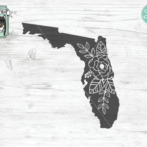 Florida SVG Datei, Florida Silhouette Schnittdatei, Florida Blumen svg, Florida Blumen svg, Florida Blumen svg, Florida Floral svg