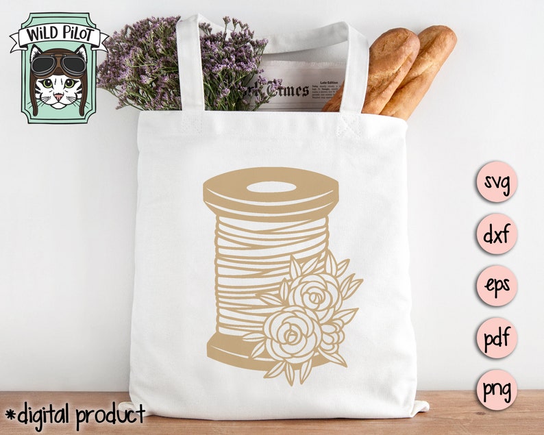 Sewing SVG File Spool of Thread Svg File Sewing Cut File - Etsy