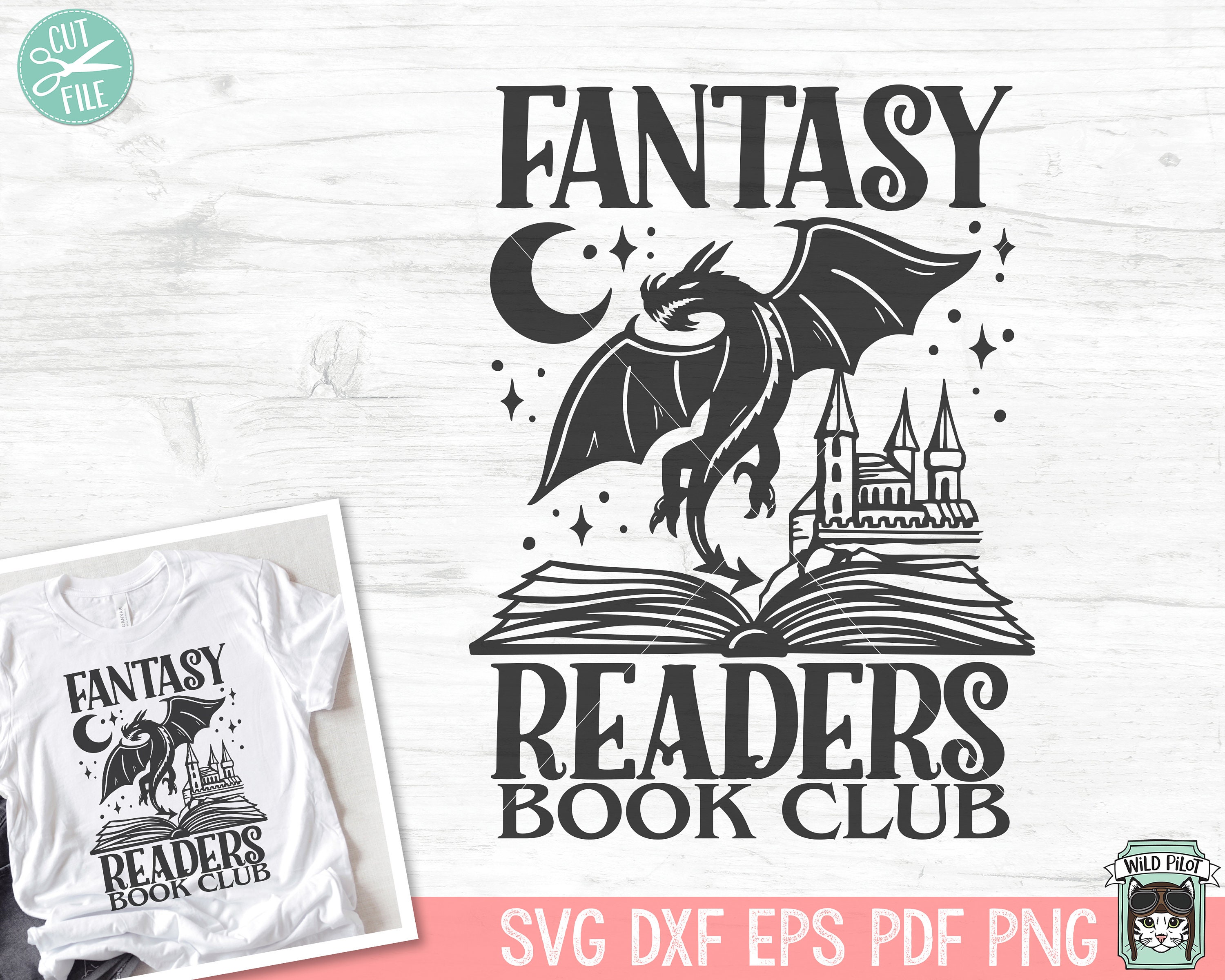 Probably Readng Books About Wzards & Dragons / Fantasy - Etsy - View #9