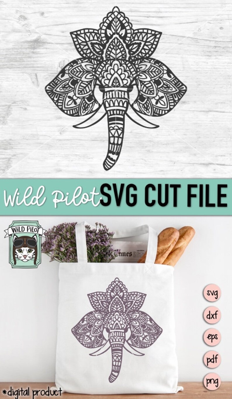 Free Free 224 Lotus Elephant Mandala Svg SVG PNG EPS DXF File