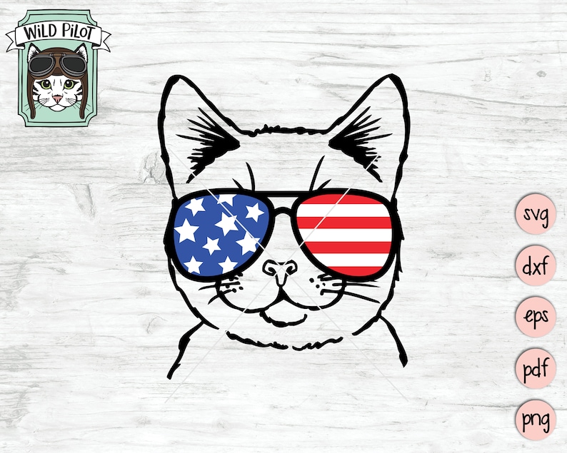 Download July 4th Cat SVG Funny Cat svg Fourth of July Cat svg file ...