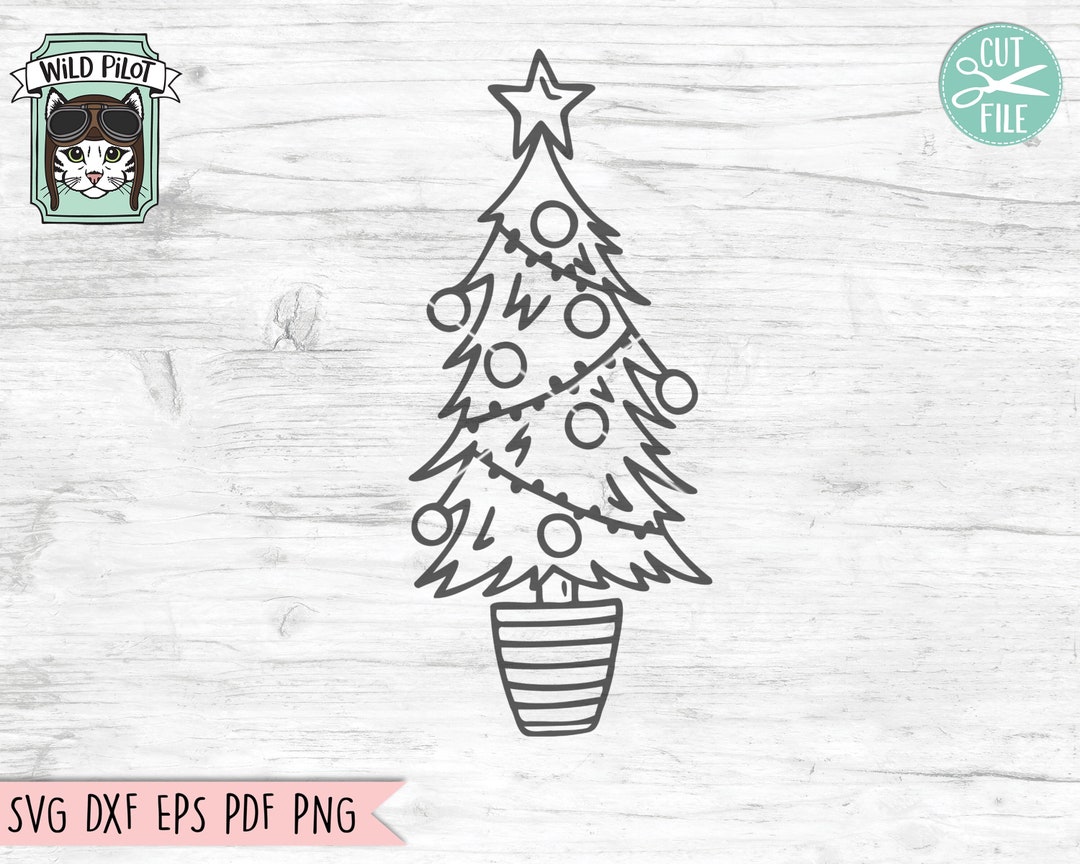 Christmas Tree SVG File, Christmas SVG File, Christmas Tree Cut File ...