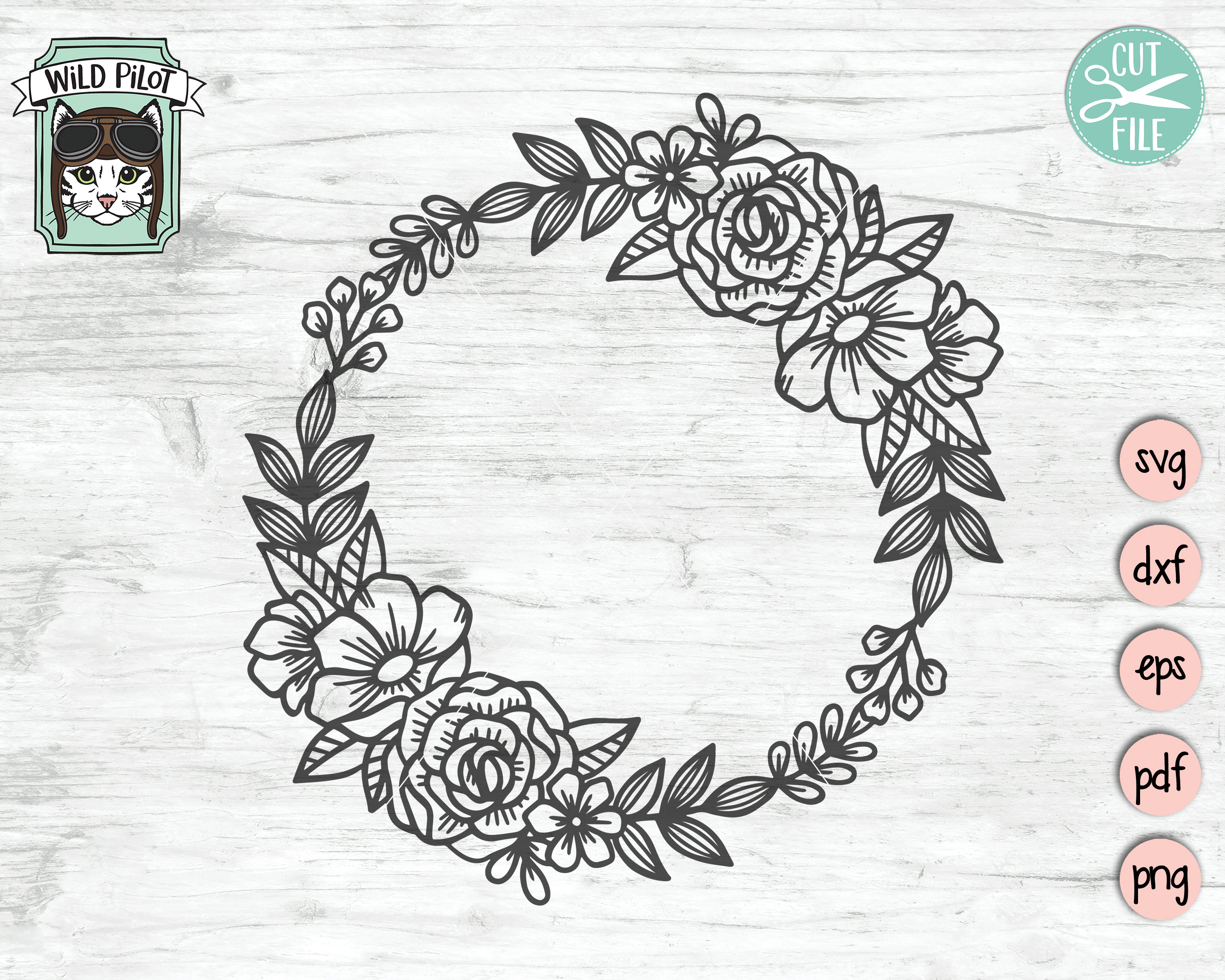 Free Free 340 Flower Svg Wreath SVG PNG EPS DXF File