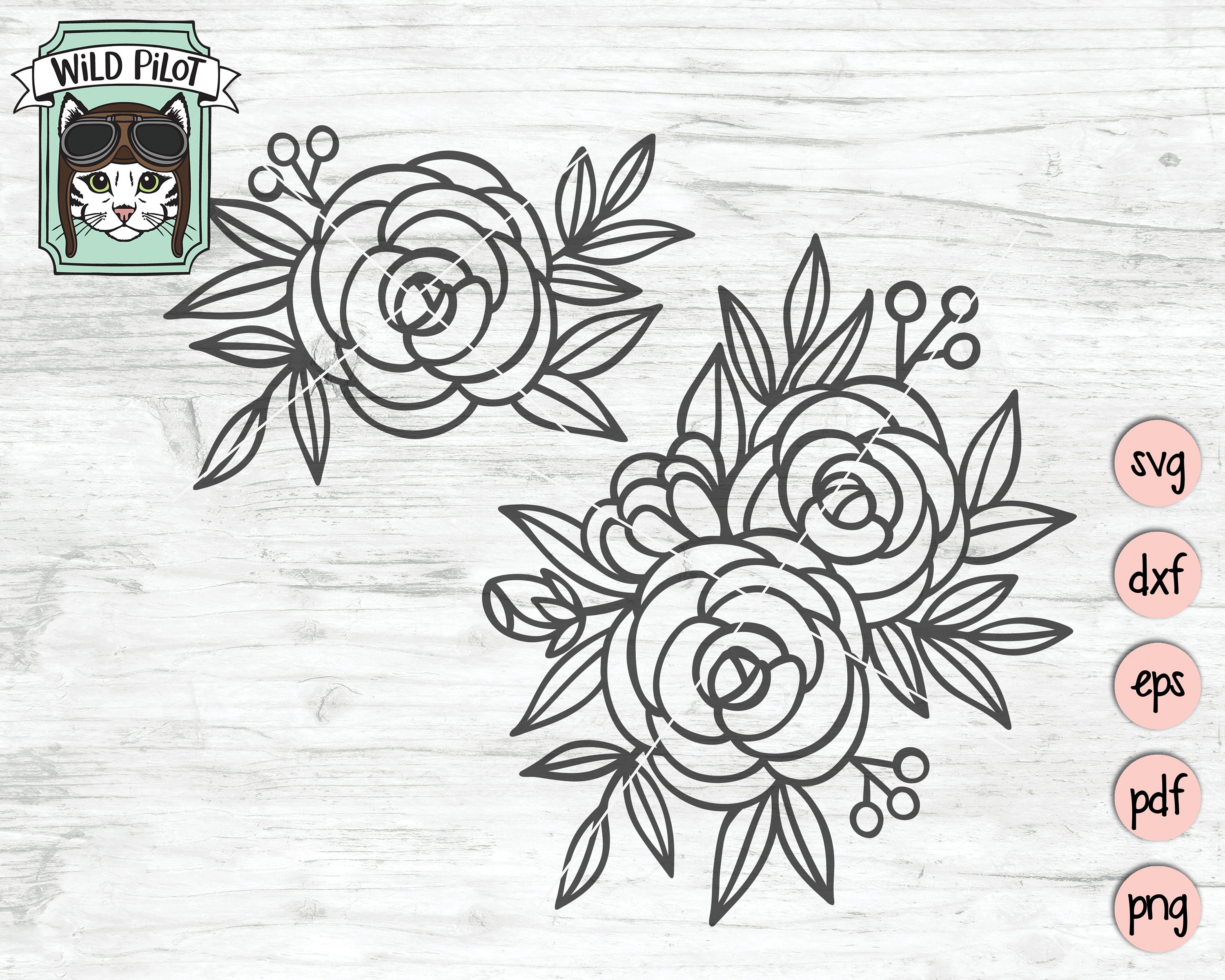 Free Free Flower Outline Svg 104 SVG PNG EPS DXF File
