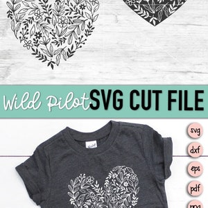 Valentines Day SVG, Heart SVG File, Valentine Shirt svg, Valentine png, Heart Cut File, Love SVG, Valentine Cut File, Flower Heart svg image 6