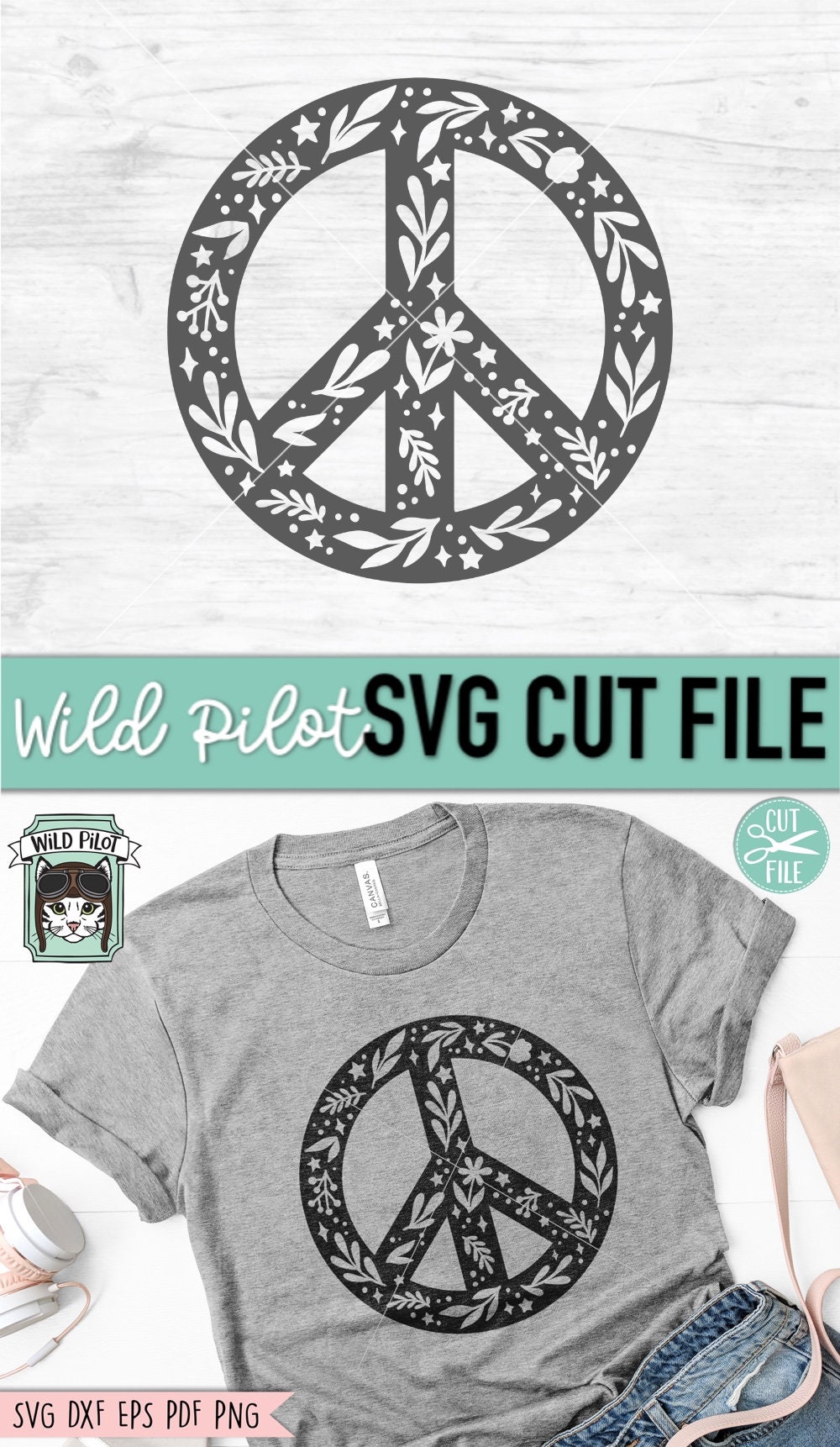 Peace Symbol SVG, Peace Sign SVG File, Peace Svg, Love SVG, Peace Cut ...