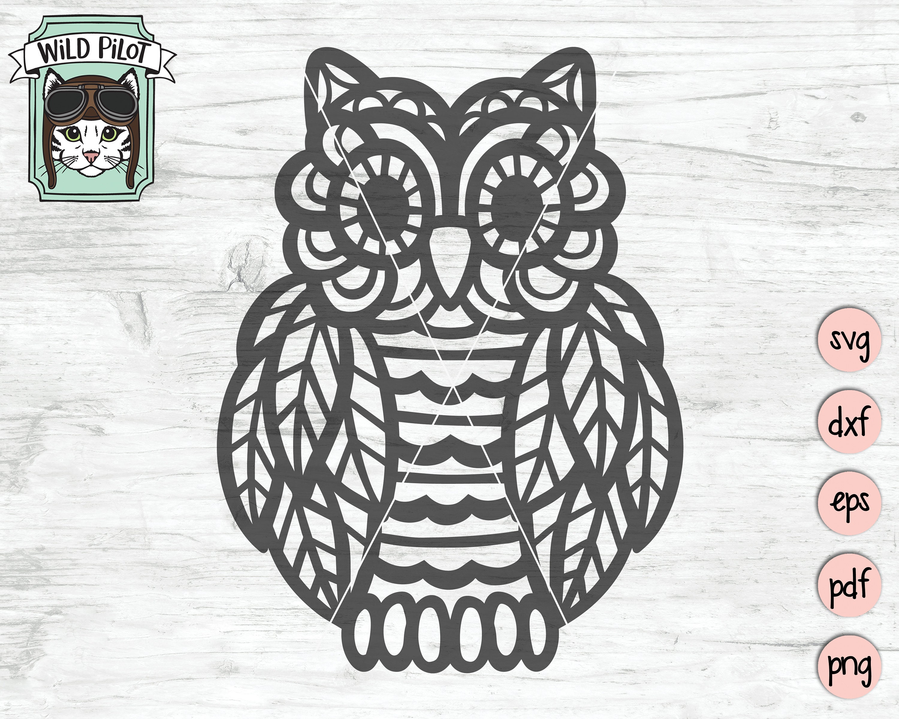 Owl SVG, Owl svg file, Owl clip art, owl cut file, owl svg file, owl mandala svg file, owl vector, o