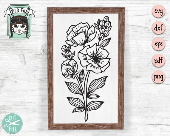 Flower SVG files, Bouquet SVG file, Bouquet of Flowers SVG, Flower cut files, Flower Clipart, Flower Bouquet, Floral Bouquet, Wedding svg