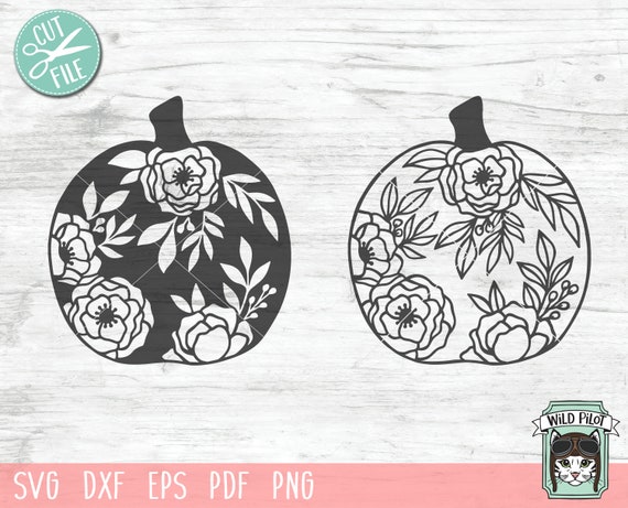 Download Floral Pumpkin Svg File Flower Pumpkin Cut File Fall Svg Etsy