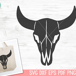 Cow Skull SVG Cut File, Bull Skull SVG, Mystical svg, Crescent Moon svg, Cow Skull png, Southwest SVG, Boho svg, Longhorn svg, Buffalo svg