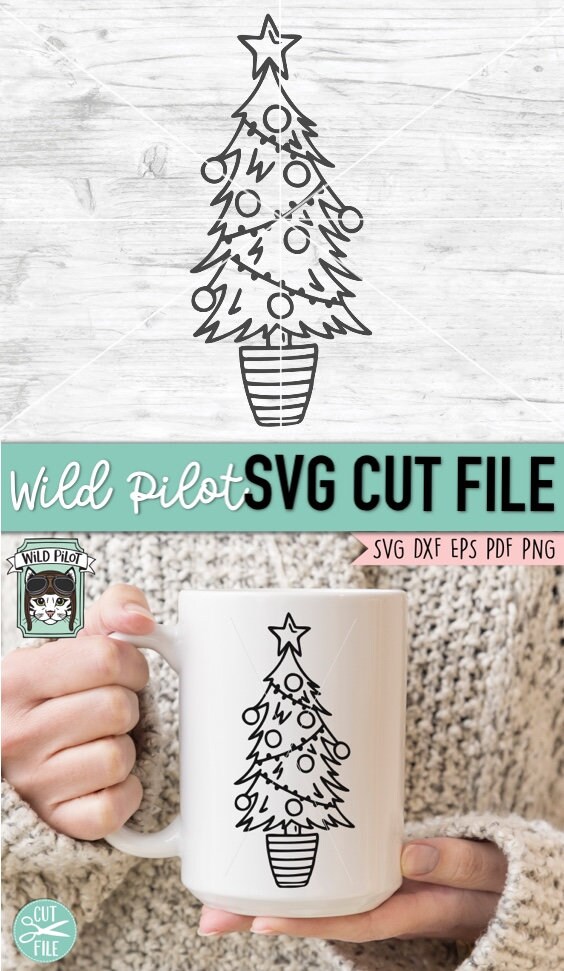 Christmas Tree SVG File, Christmas SVG File, Christmas Tree Cut File ...