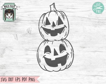 Pumpkin SVG, Happy Halloween SVG, Jack O Lantern SVG File, Pumpkin Cut File, Halloween Cut File, Halloween Clipart, Halloween Vector