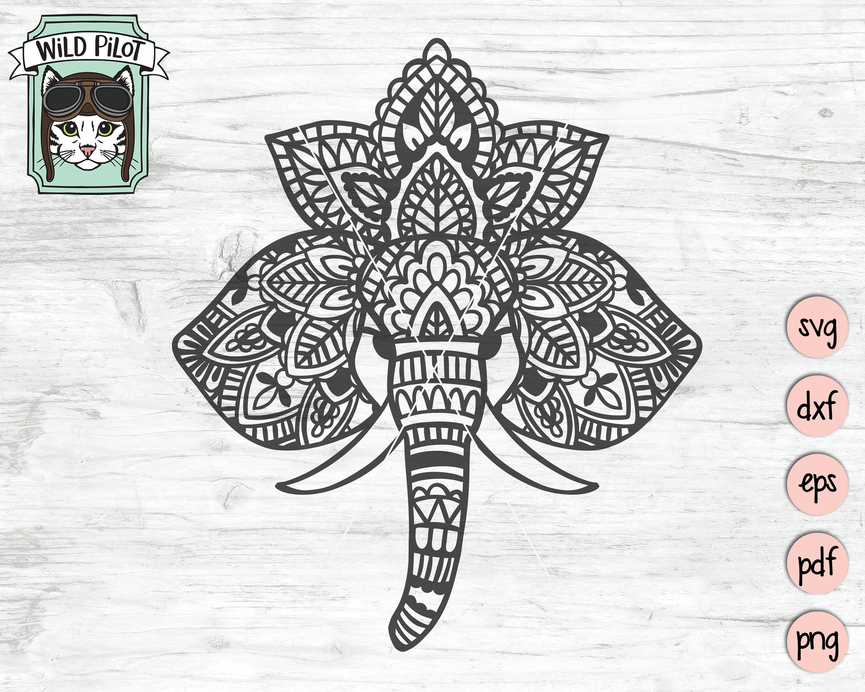 Download Elephant Mandala SVG Elephant Mandala SVG File Elephant | Etsy