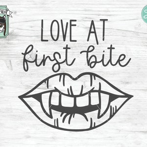 Wampir SVG, Ugryzienie Wampira SVG, Halloween SVG, Miłość SVG, Walentynki SVG, Halloween SVG, Walentynki png, Halloween png, Walentynki SVG zdjęcie 3