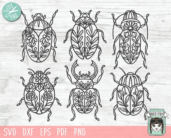 Bug Bundle Svg Bug Svg Files Beetle Svg Scarab Svg Bug Cut Etsy