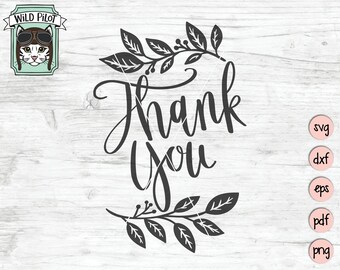 Danke SVG-Datei, Danke Schnitt-Datei, Danke Vektor, Danke-Karte svg, Danke-Karte Schnitt-Datei, Blatt, Clipart, Hochzeit Dankeschön-Karte