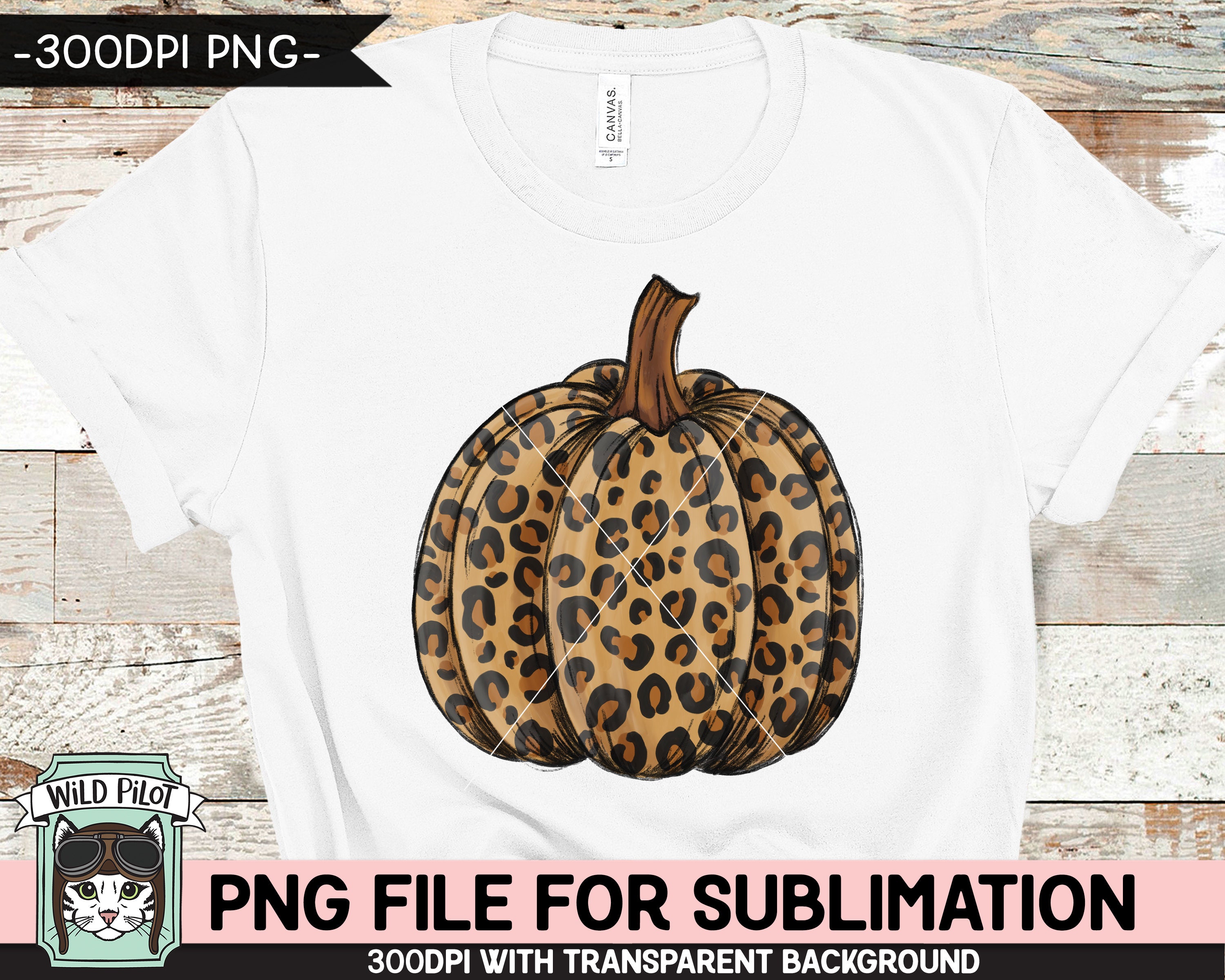 Leopard Pumpkin SUBLIMATION Design PNG, Leopard Pumpkin Png File ...