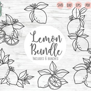 Lemons SVG File Lemon Border SVG File Summer Svg Lemon Cut - Etsy