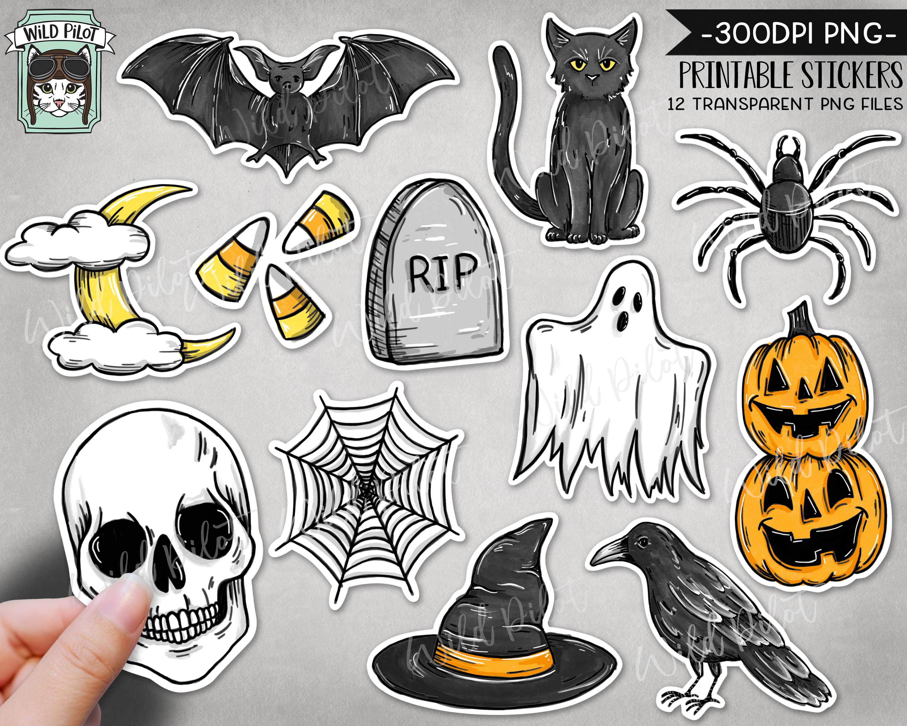 720 Stück Halloween-Aufkleber, 3,8 Cm Durchmesser, Selbstklebend – Mit Kürbis, Fledermäusen, Hexen & Mehr