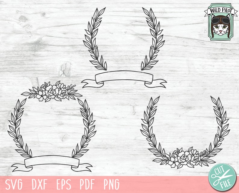 Download Floral Monogram Frame Svg File Flower Monogram Frame Wedding Monogram Svg Wedding Crest Monogram Leaf Frame Cut File Laurel Leaves Svg Drawing Illustration Art Collectibles Jewellerymilad Com