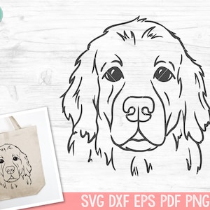 Golden Retriever SVG File, Dog SVG File, Dog Face SVG, Animal Face svg, Cute Dog svg, Animal svg file, Dog Mom svg, Dog Lover svg