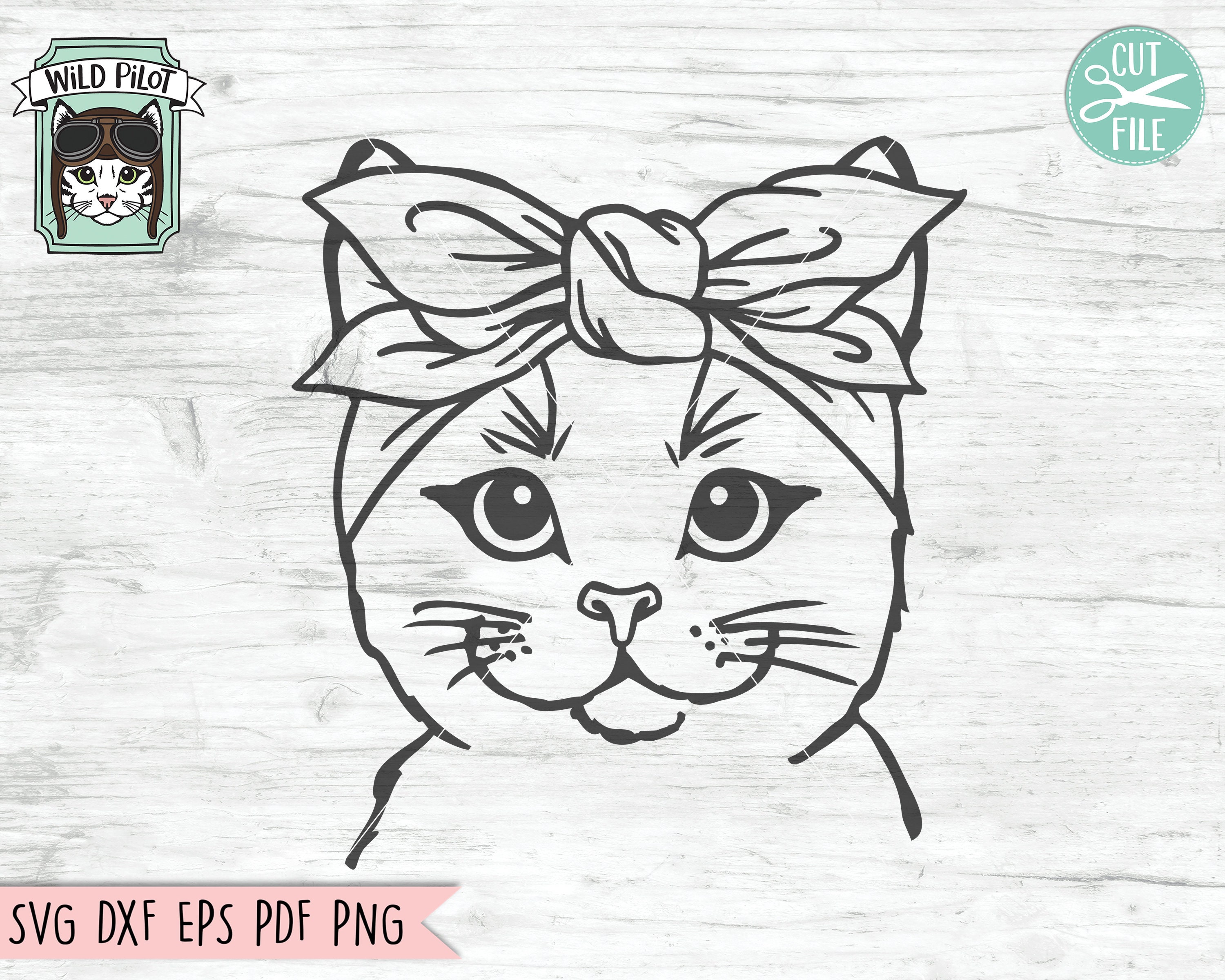 Download Cat Cut File Animal Bandana Svg