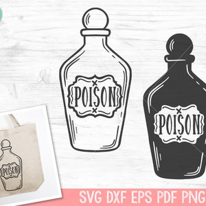 Poison SVG, Potion Bottle SVG, Halloween SVG, Witchy svg, Potion Bottle svg, Witchcraft svg, Mystical svg, Witches Brew svg