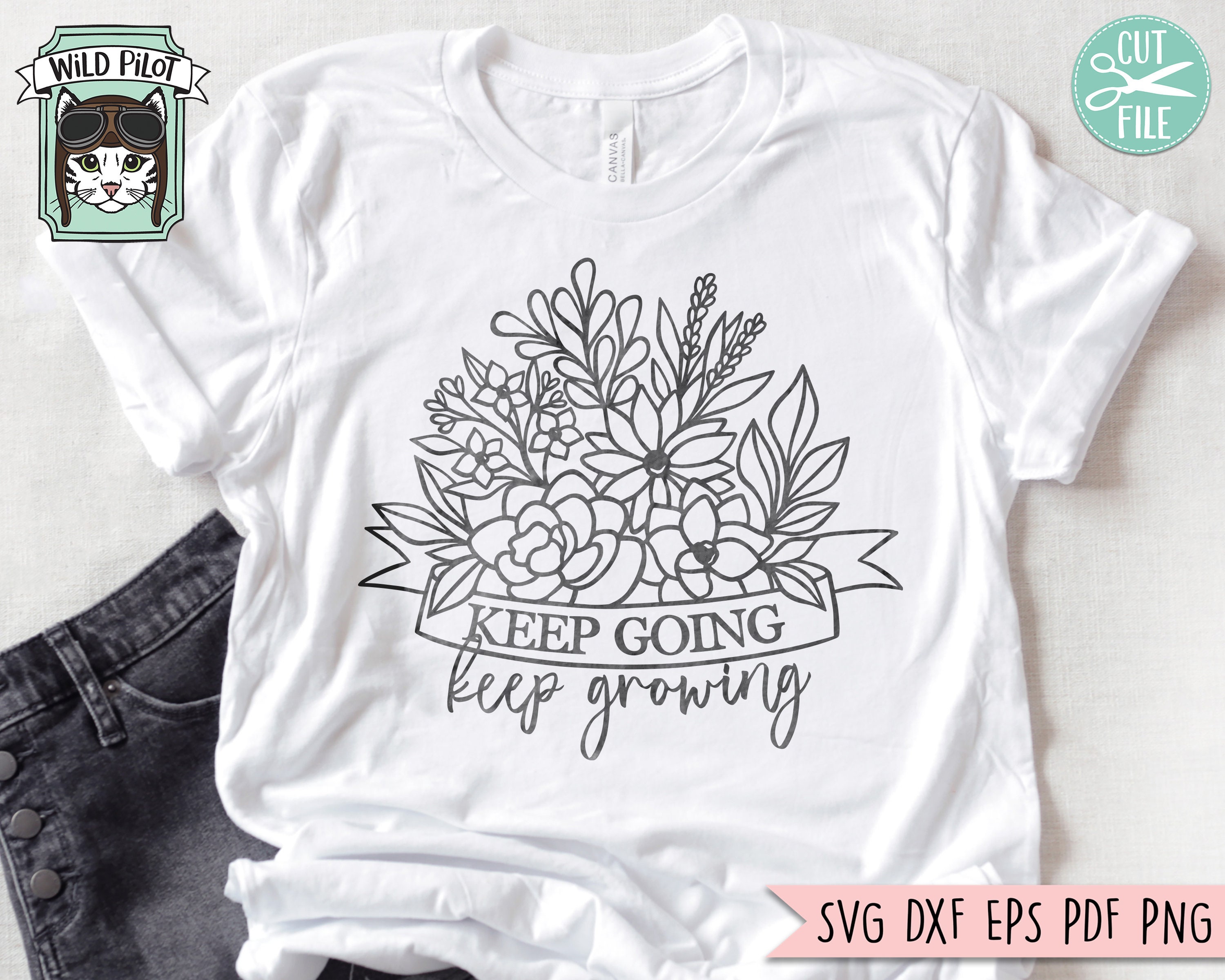 Keep Rising Svg Keep Going Keep Growing SVG, Inspirational Quote Png File, Motivational ...