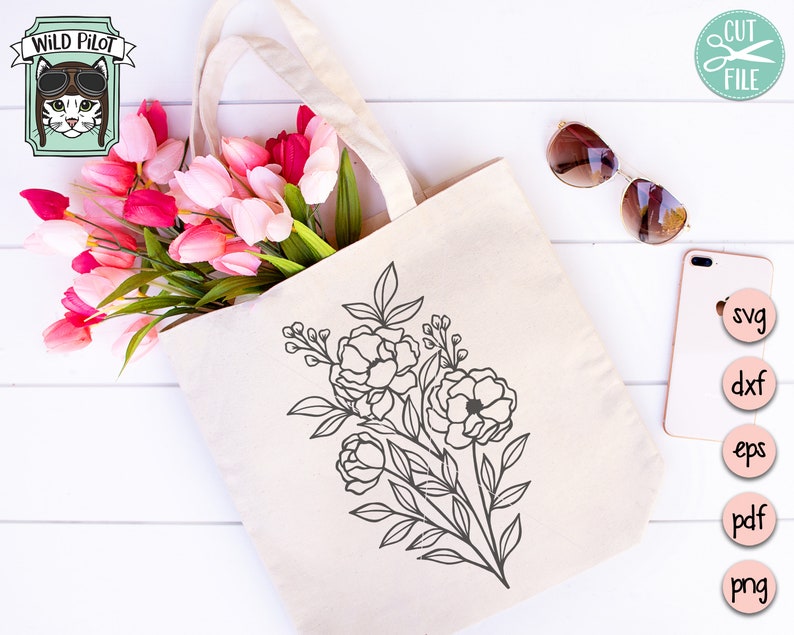 Free Free 71 Cricut Flower Bouquet Svg File Flower Svg Free SVG PNG EPS DXF File